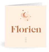 Geboortekaartje naam Florien m1
