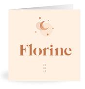 Geboortekaartje naam Florine m1