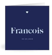 Geboortekaartje naam Francois j3