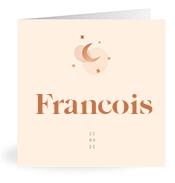 Geboortekaartje naam Francois m1