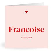 Geboortekaartje naam Francoise m3