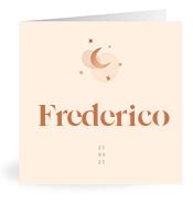 Geboortekaartje naam Frederico m1