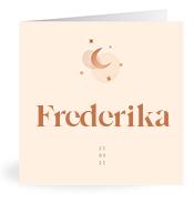 Geboortekaartje naam Frederika m1