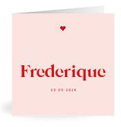 Geboortekaartje naam Frederique m3