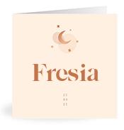 Geboortekaartje naam Fresia m1