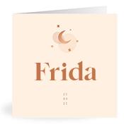 Geboortekaartje naam Frida m1
