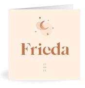 Geboortekaartje naam Frieda m1