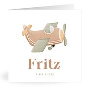 Geboortekaartje naam Fritz j1
