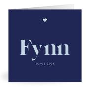 Geboortekaartje naam Fynn j3