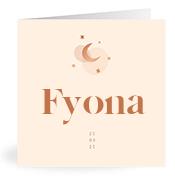 Geboortekaartje naam Fyona m1