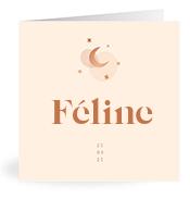 Geboortekaartje naam Féline m1
