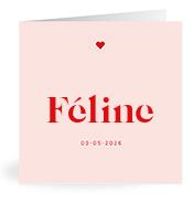 Geboortekaartje naam Féline m3
