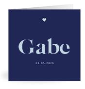 Geboortekaartje naam Gabe j3