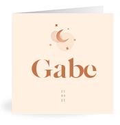 Geboortekaartje naam Gabe m1