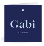 Geboortekaartje naam Gabi j3