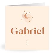 Geboortekaartje naam Gabriel m1