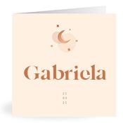 Geboortekaartje naam Gabriela m1