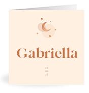 Geboortekaartje naam Gabriella m1