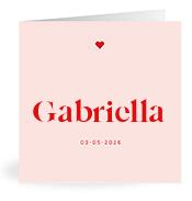 Geboortekaartje naam Gabriella m3