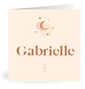 Geboortekaartje naam Gabrielle m1