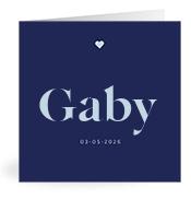 Geboortekaartje naam Gaby j3