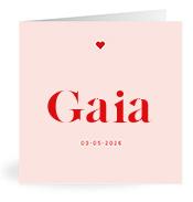 Geboortekaartje naam Gaia m3