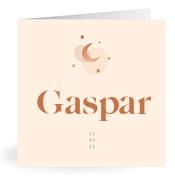 Geboortekaartje naam Gaspar m1