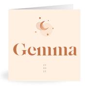 Geboortekaartje naam Gemma m1