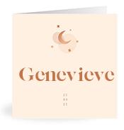 Geboortekaartje naam Genevieve m1