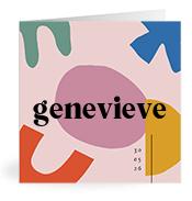 Geboortekaartje naam Genevieve m2