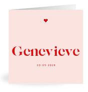 Geboortekaartje naam Genevieve m3