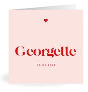 Geboortekaartje naam Georgette m3