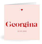 Geboortekaartje naam Georgina m3