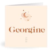 Geboortekaartje naam Georgine m1