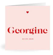 Geboortekaartje naam Georgine m3