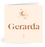 Geboortekaartje naam Gerarda m1