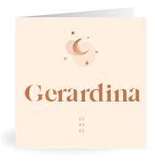 Geboortekaartje naam Gerardina m1