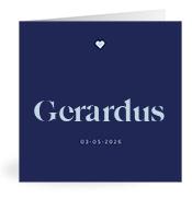 Geboortekaartje naam Gerardus j3