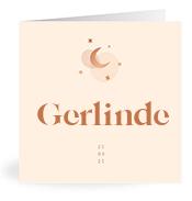 Geboortekaartje naam Gerlinde m1