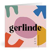 Geboortekaartje naam Gerlinde m2