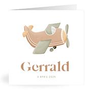 Geboortekaartje naam Gerrald j1
