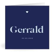 Geboortekaartje naam Gerrald j3