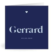 Geboortekaartje naam Gerrard j3