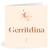 Geboortekaartje naam Gerritdina m1
