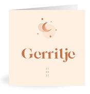 Geboortekaartje naam Gerritje m1