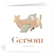 Geboortekaartje naam Gersom j1