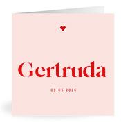 Geboortekaartje naam Gertruda m3