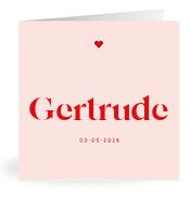 Geboortekaartje naam Gertrude m3