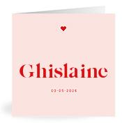 Geboortekaartje naam Ghislaine m3