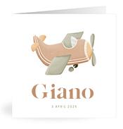 Geboortekaartje naam Giano j1